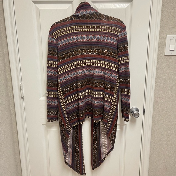 Double D Ranch Pattern Open Front Cardigan - Picture 10 of 10